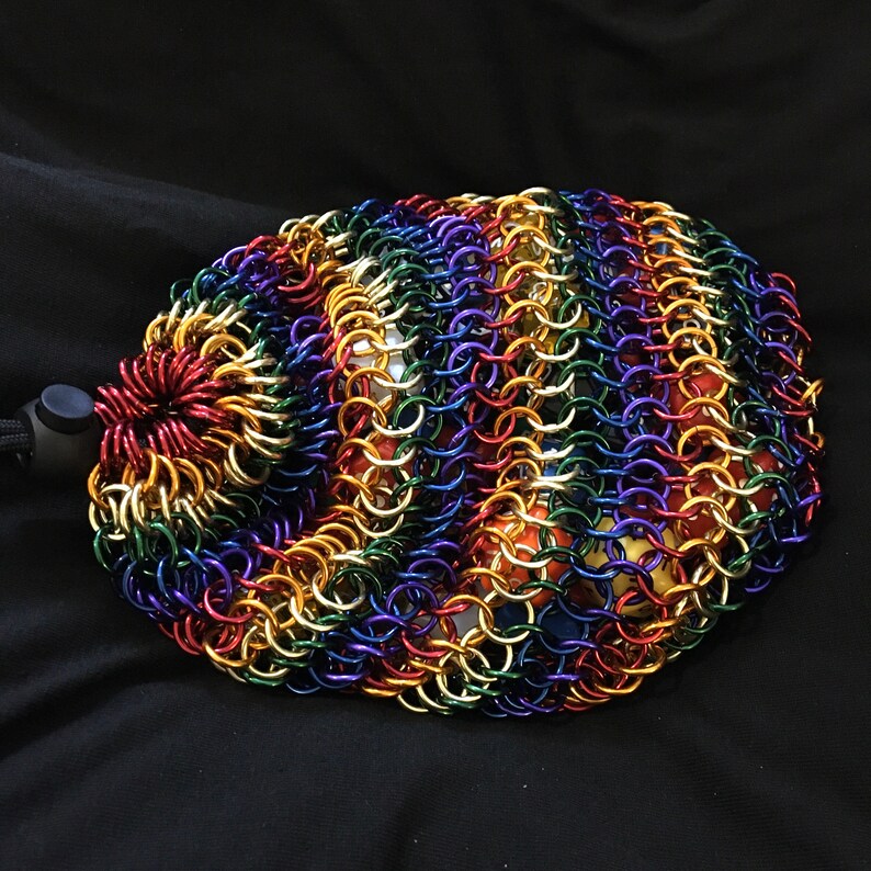 Chainmaille Dice Bag Rainbow Monster Bag Massive Dice Bag in Etsy UK