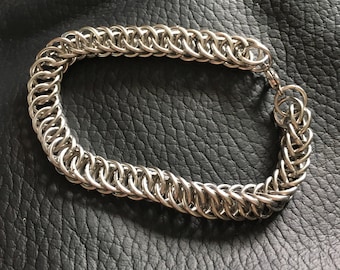 Stainless Steel Chainmaille Bracelet - Unisex Chainmail Bracelet