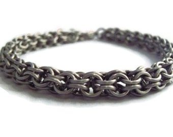 Steel Chainmaille Bracelet - Men's Stainless Steel Bracelet