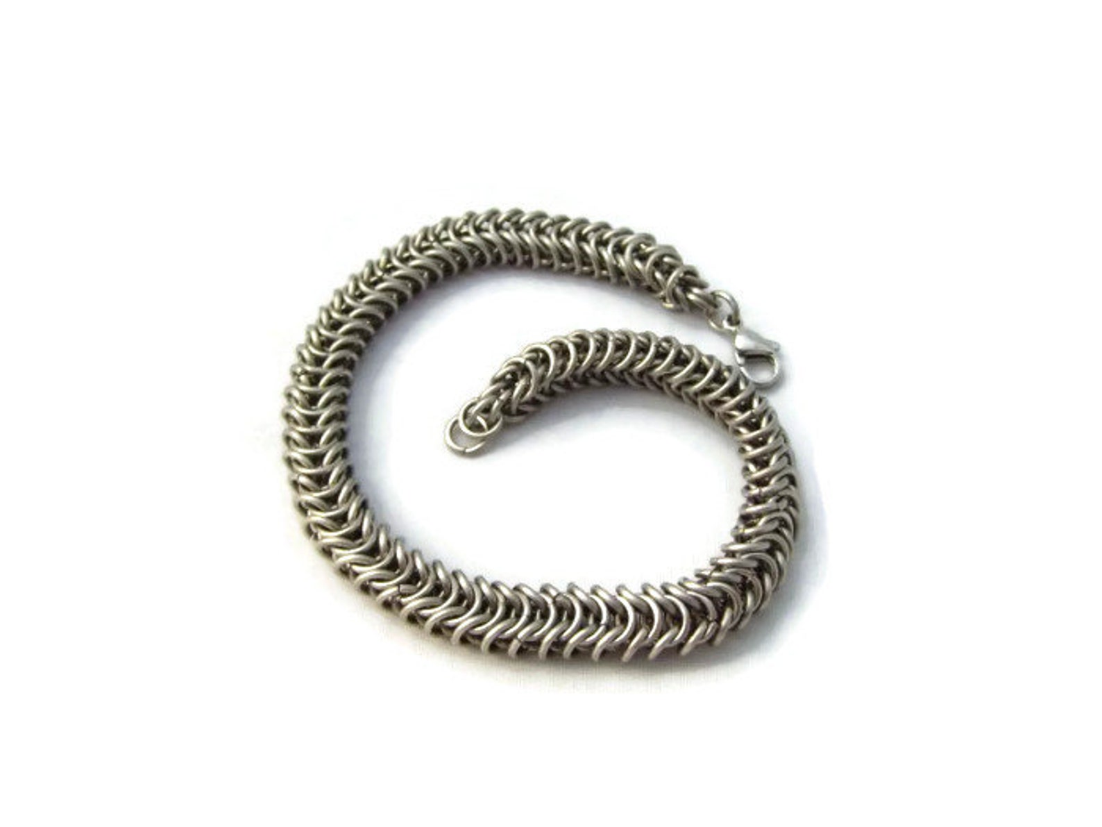 Steel Chainmaille Bracelet Men's Stainless Steel - Etsy