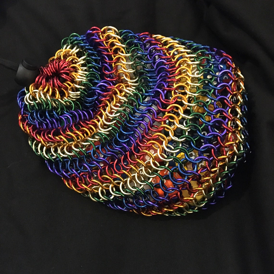 Chainmaille Dice Bag Rainbow Monster Bag Massive Dice Bag in Etsy