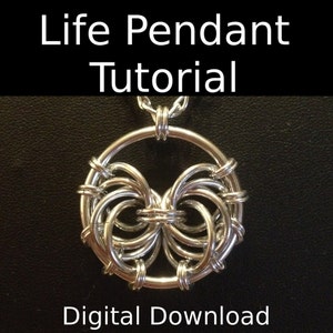 Life Pendant Tutorial - Chainmaille Tutorial - Intermediate Chainmaille Pendant Tutorial