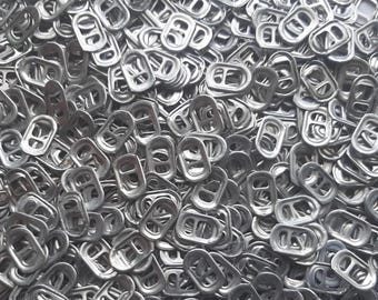 125/250/500 Silver Aluminum Can Tabs for Craft, Art, Projects