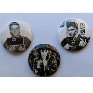 Wholesale Collectable Set 1.25" Pinback Button Badge Elvis Presley 1¼" Pins 24 