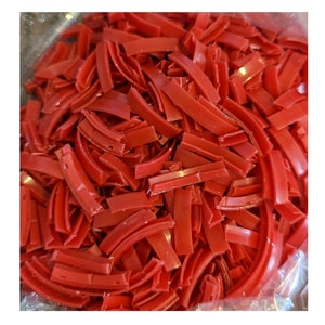 Shredded Plastic Caps Lids for Melt Art Craft Project Injection Molding Red (4oz)