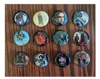 Dune Movie Pinback Buttons: 1.25" Badge Set of 12