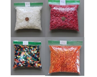 8 oz Shredded Plastic Caps Lids for Melt Art Craft Project Injection Molding