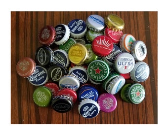 Lot of 15/30/60/120 Assorted Mix Beer Drink Used Bottle Caps Corona Heineken Mike's Smirnoff Bud Light Stella Artois and more