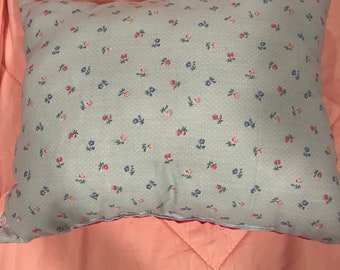 Pretty Pink Floral Pillow