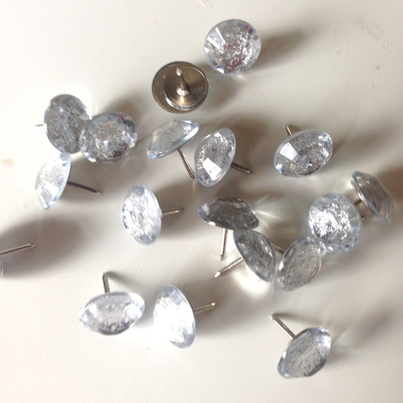 Rhinestone Push Pins Pin Thumb tacks Bulletin Board Decor Etsy