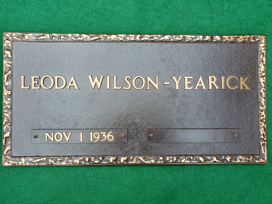 Veteran Grave Marker Bronze 24x12 Free Shipping Etsy