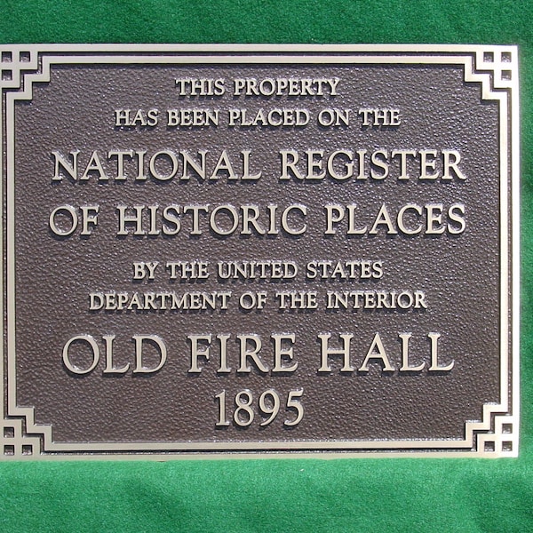 Historic Home Sign - 10" x 7" National Register Custom Plaque