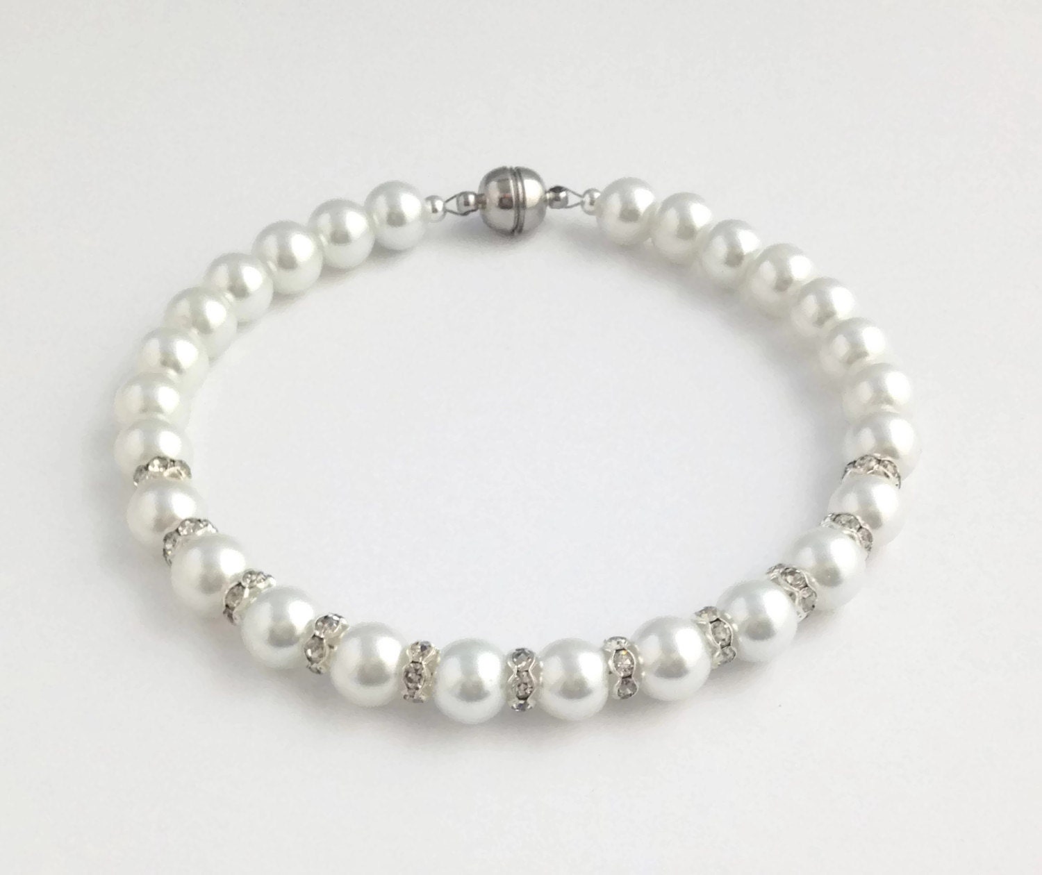 White Pearl Dog Collar, Pearl Cat Collar, Beaded Dog Collar, Beaded C…