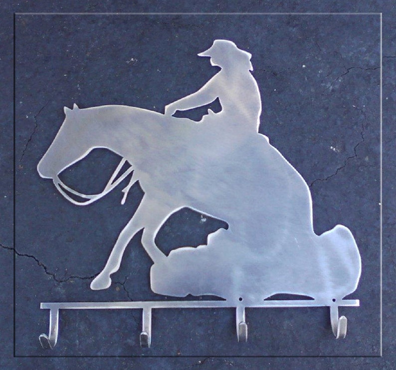 Reining Horse In The Slide with or without Hooks Metal Art Etsy