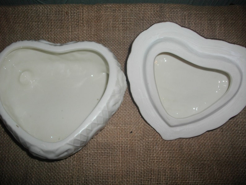 White Trinket Box with Lid