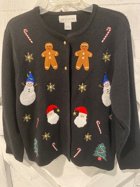 Vintage Christmas cardigan sweater - image 1