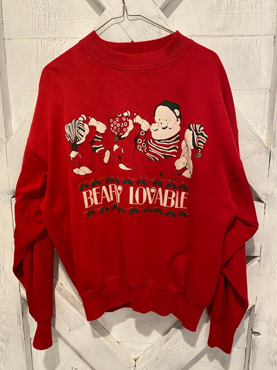 Vintage bear Christmas sweatshirt