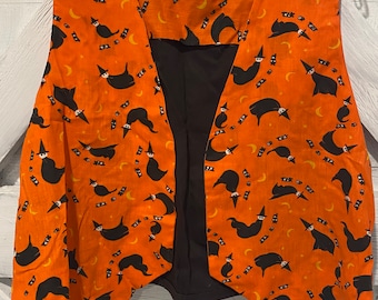 Vintage handmade Halloween witch trick or treat vest