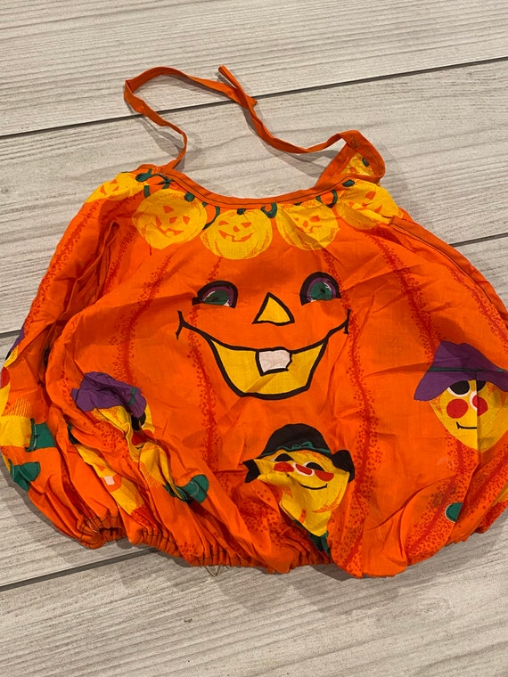 Vintage Halloween pumpkin infant costume