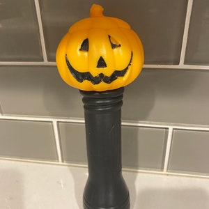 Vintage seventies Halloween blow mold pumpkin blinky