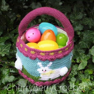 Easter Bunny Basket PDF Crochet Pattern image 2