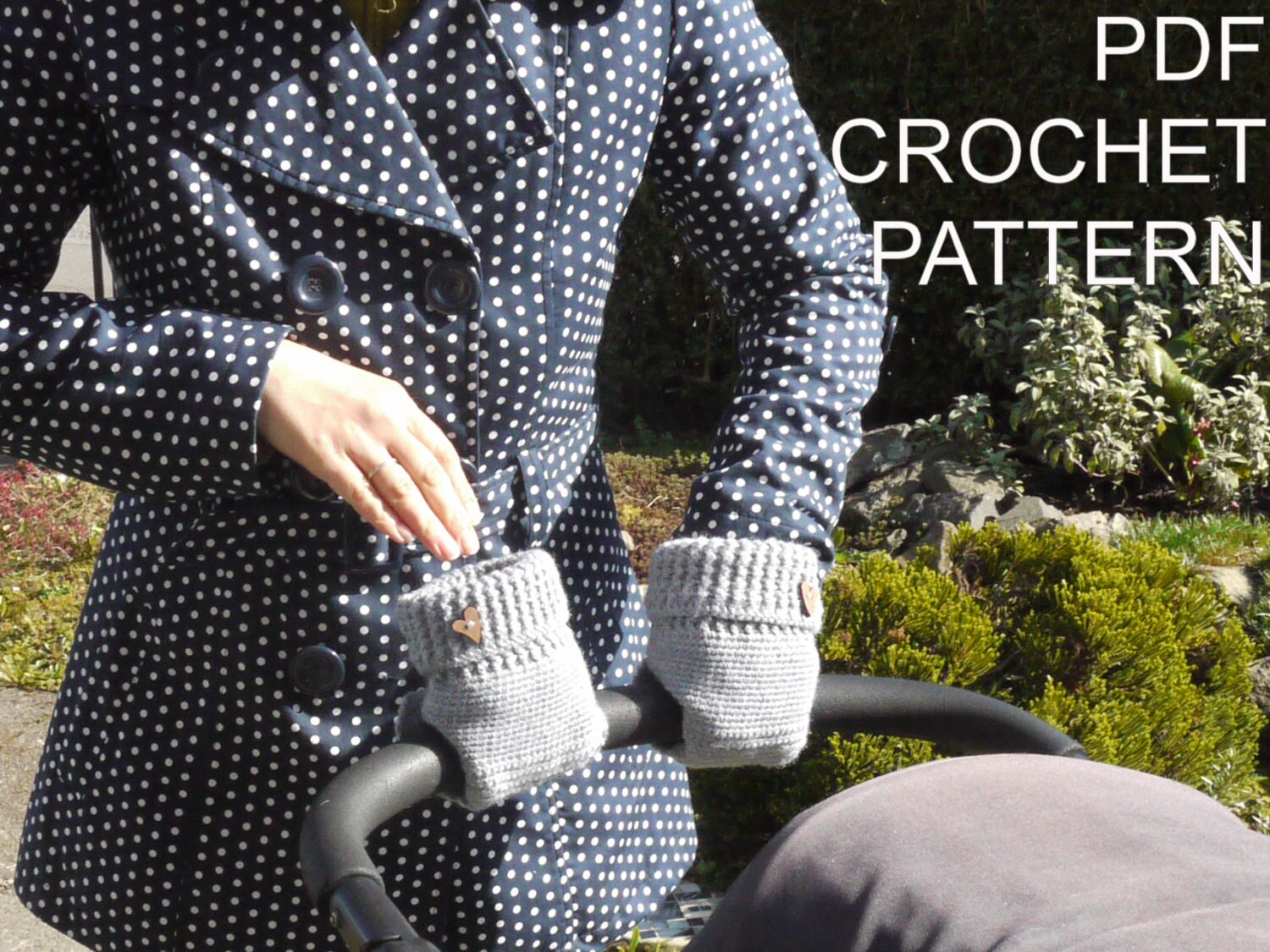 Stroller Hand Muff Crochet Pattern / Stroller Hand Warmer Crochet