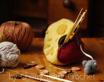 Cheese Pencil Case PDF Crochet Pattern