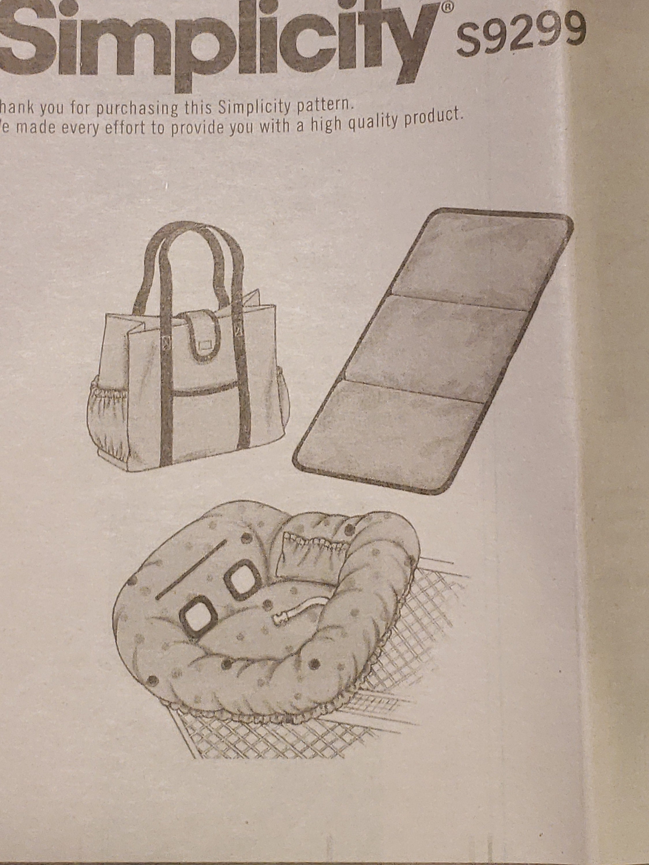 Baby Accessories Sewing Pattern Simplicity S9299 Shopping Etsy