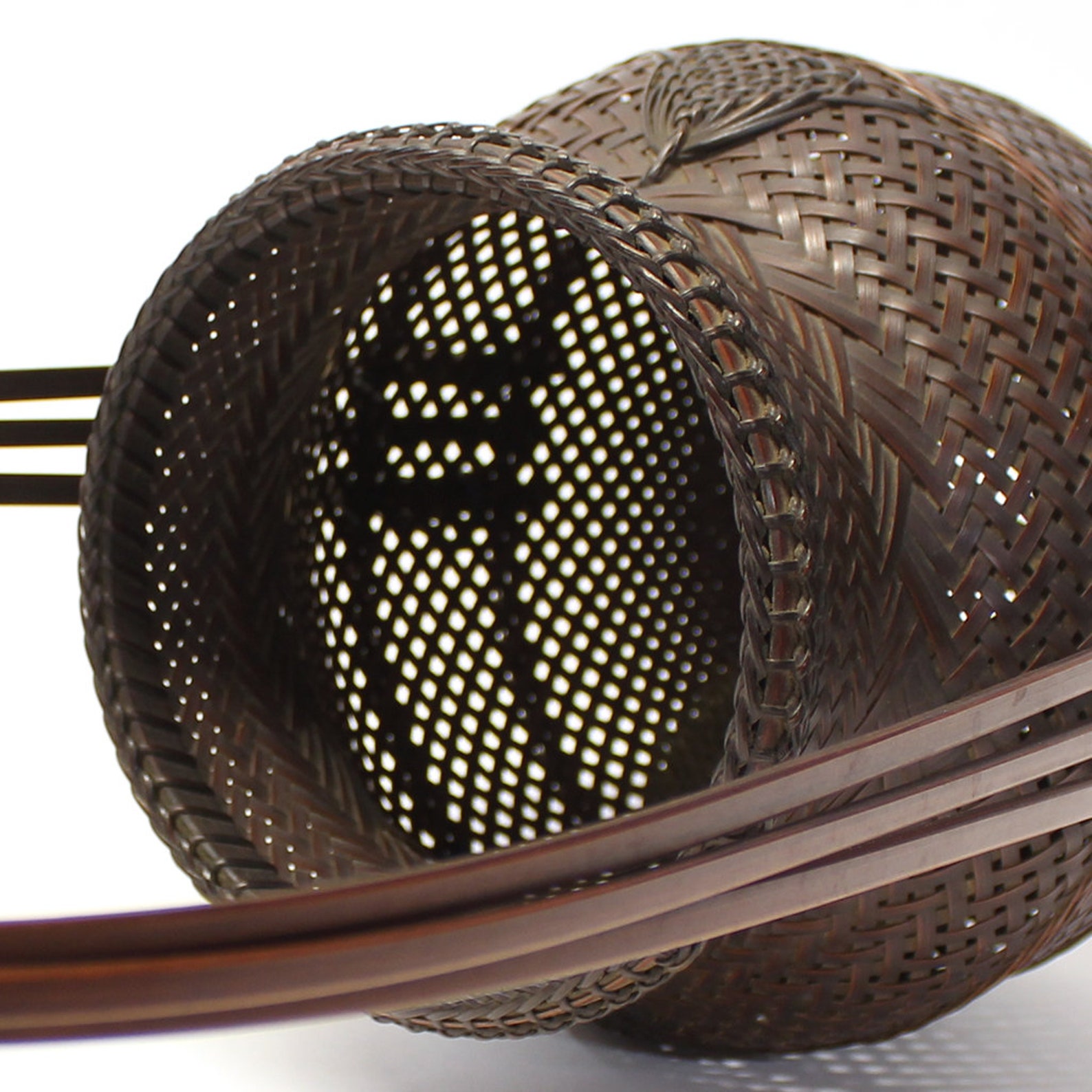 Hanakago Japanese Bamboo Ikebana Flower Basket Etsy