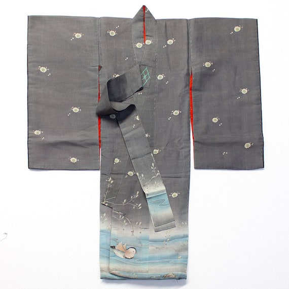Child's Kimono with Mandarin Ducks