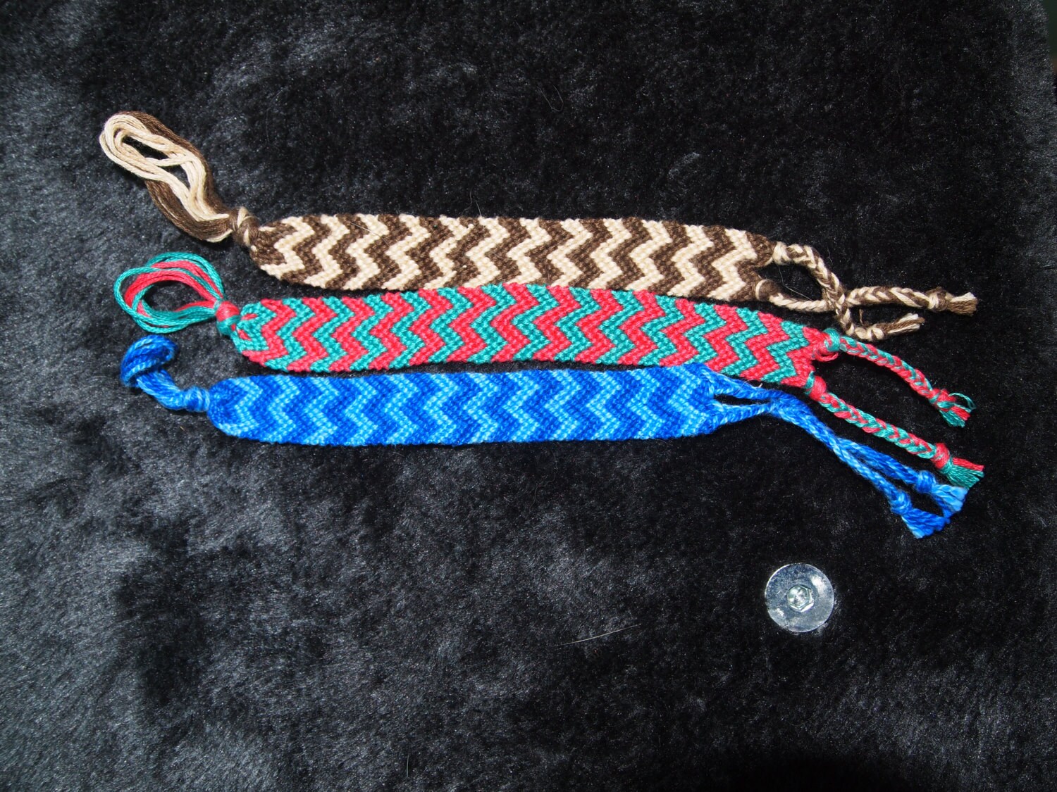 Double Chevron Friendship Bracelet Etsy