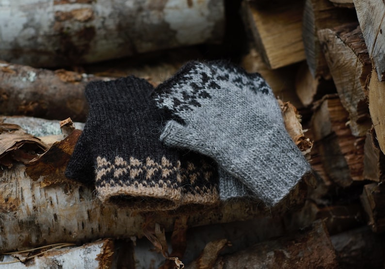 PDF PATTERN Foxtail Fingerless Mittens // Woodfolk Original Pattern // Size S M L XL zdjęcie 3