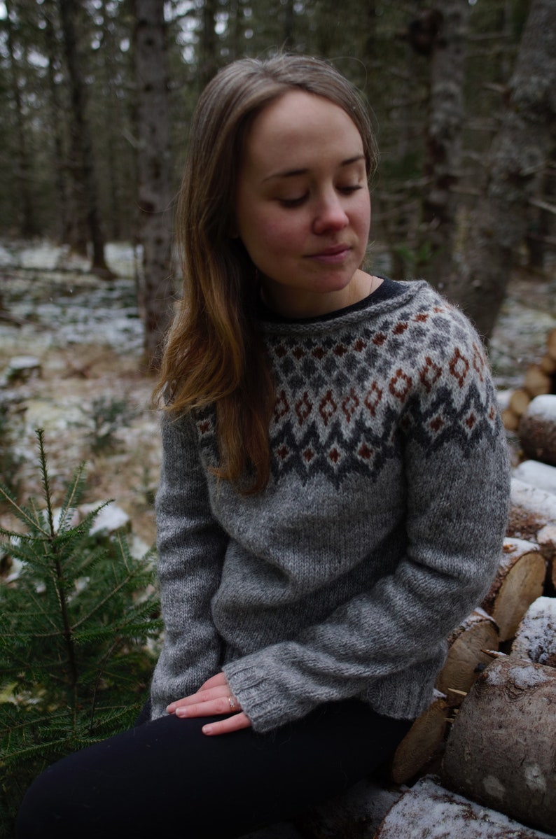PDF Pangur Ban Icelandic Sweater Pattern // Original Woodfolk - Etsy