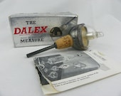 Vintage Dalex English Silver Plated Liquor Measure Pourer Bottle Stopper - Unusual size (FREE SHIPPING)