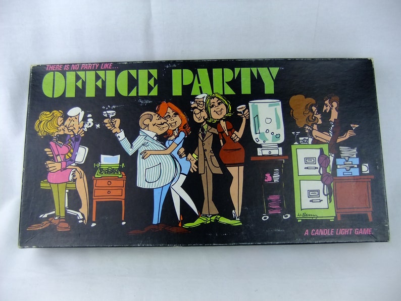 Vintage Office Party Board Game Humor Politically Incorrect A Etsy