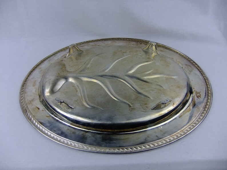 Vintage Wm Rogers Silver Plated Meat Platter FREE SHIPPING