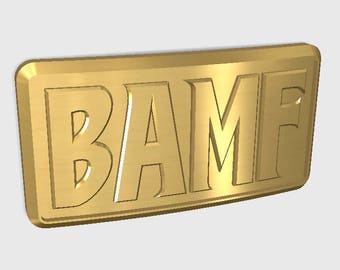 Overwatch Mccree Belt "BAMF" Buckle  (Digital File)