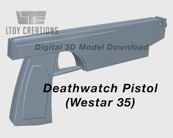 Star Wars Deathwatch Westar-35 Blaster Pistol (Digital Download/3D Model)