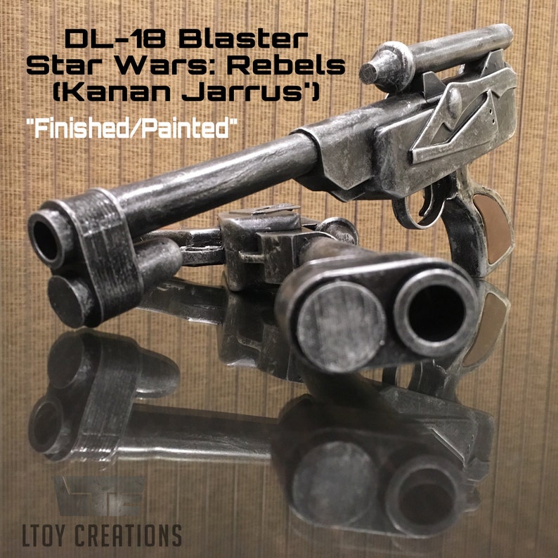 Dl 18 3d Printedresin Kit Or Finished Star Wars Rebels Kanan S Blaster Pistol Gun Com Kits How To Craft Supplies Tools