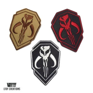 Mandalorian Patch /Armee /Militär (optional Klettverschluss auf der Rückseite)