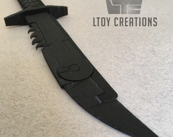 Star Wars inspired Mandalorian Knife-Vibroblade (3D Printed)