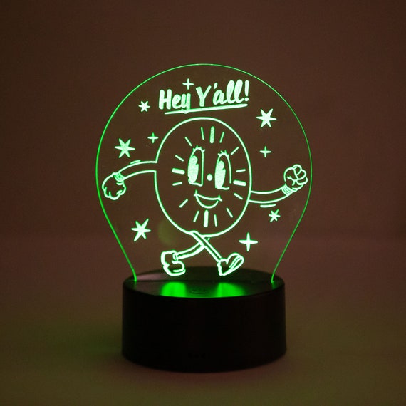 激レア マンウィズ ERISTOFF コラボ LED サイン 照明 おしゃれ イ LED Light Display Sign - Custom Laser Cut Acrylic (TVA, Miss