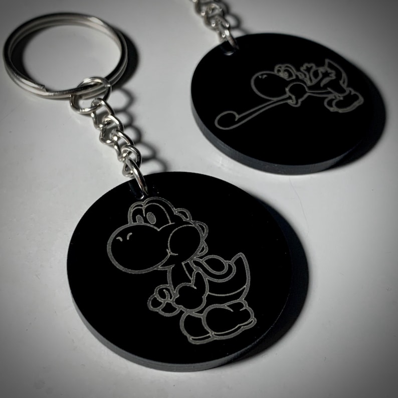 Super Mario Bros Nintendo Themed Yoshi Keychain - Etsy