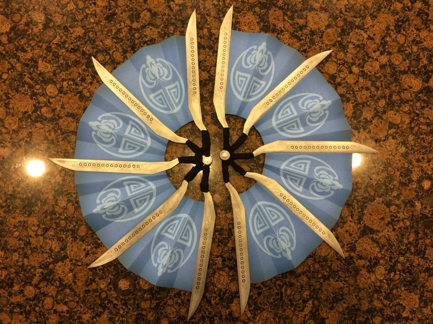 Kitana Fan Blade Kit Costume Prop Mortal Kombat 9 fans Etsy