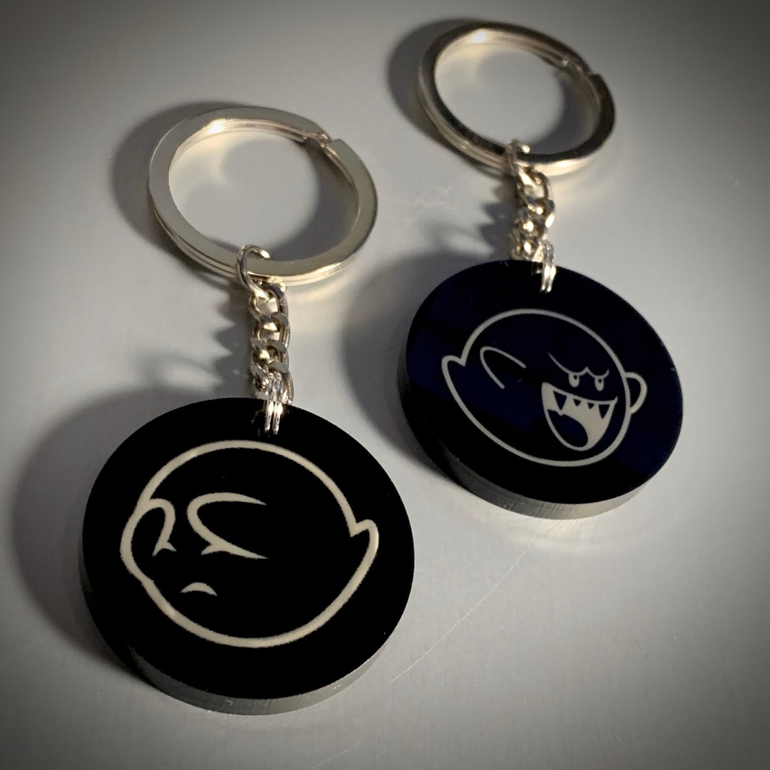 Boo Ghost Keychain - Nintendo Mario & Luigi Inspired - Etsy
