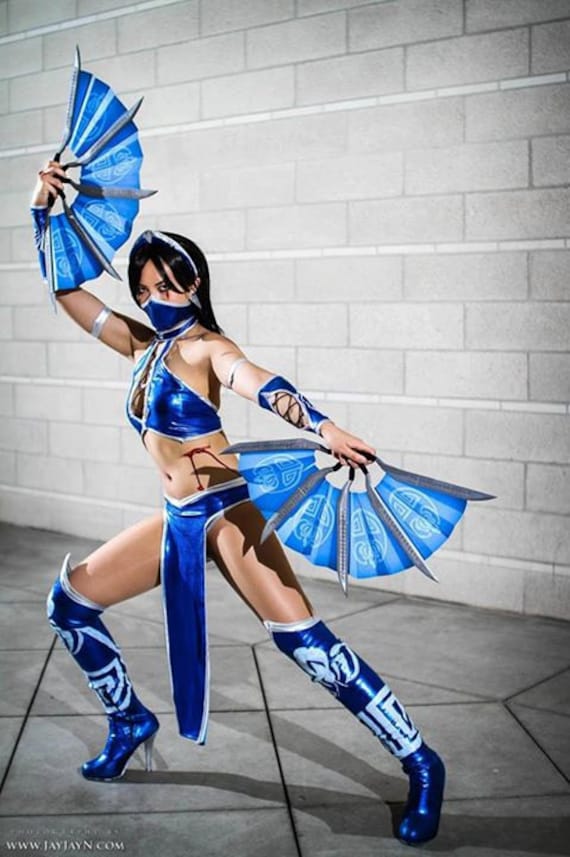 Kitana Fan Blade Kit Costume Prop Mortal Kombat 9 fans - Etsy