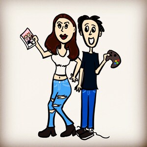 8x10 Custom Cartoon Illustration