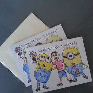 Minion Party Invitations 10-pack