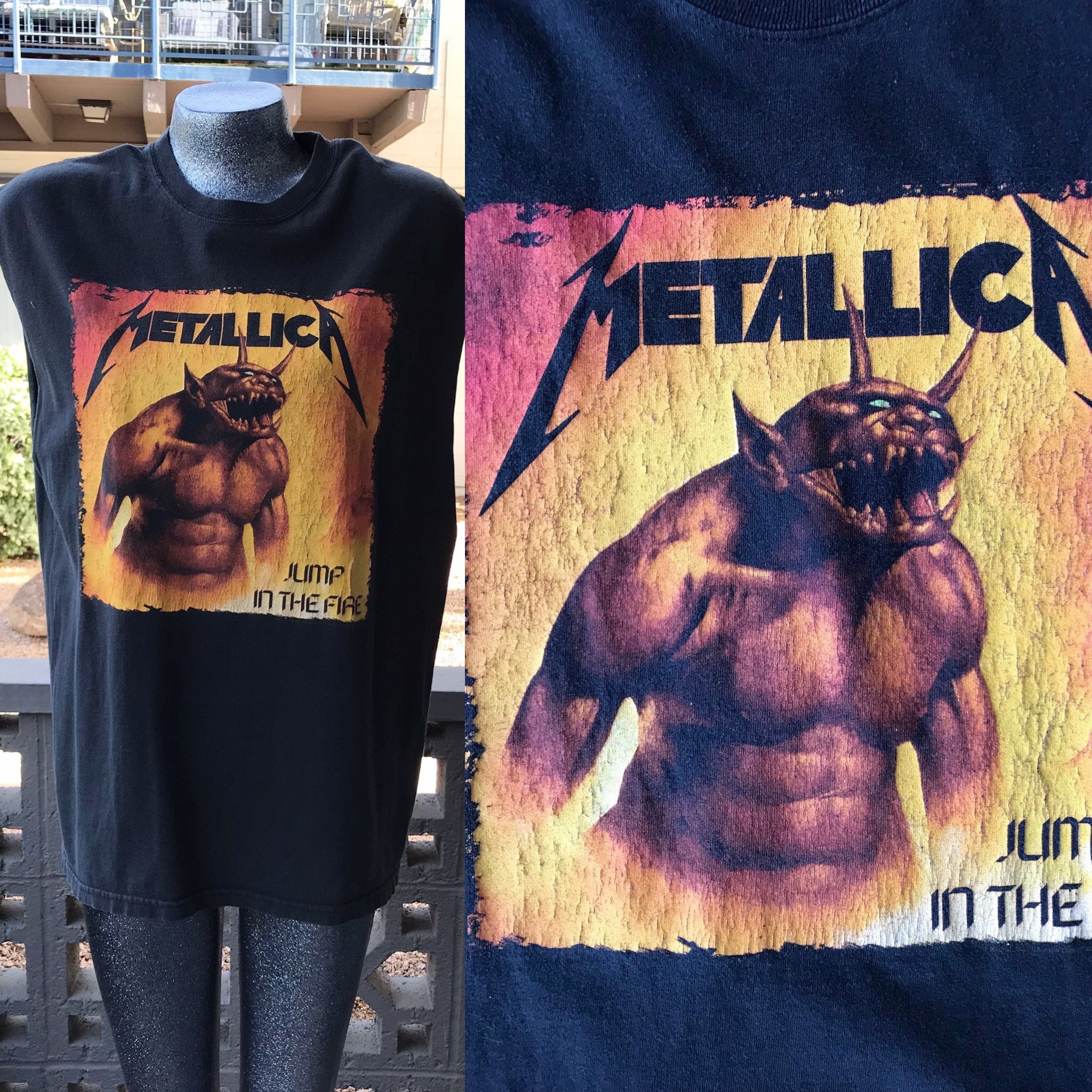 LLICA Jump In The Fire Tシャツ XL UT 1990's Vintage Large Metallica Jump in the Fire T-shirt Metal L - Etsy