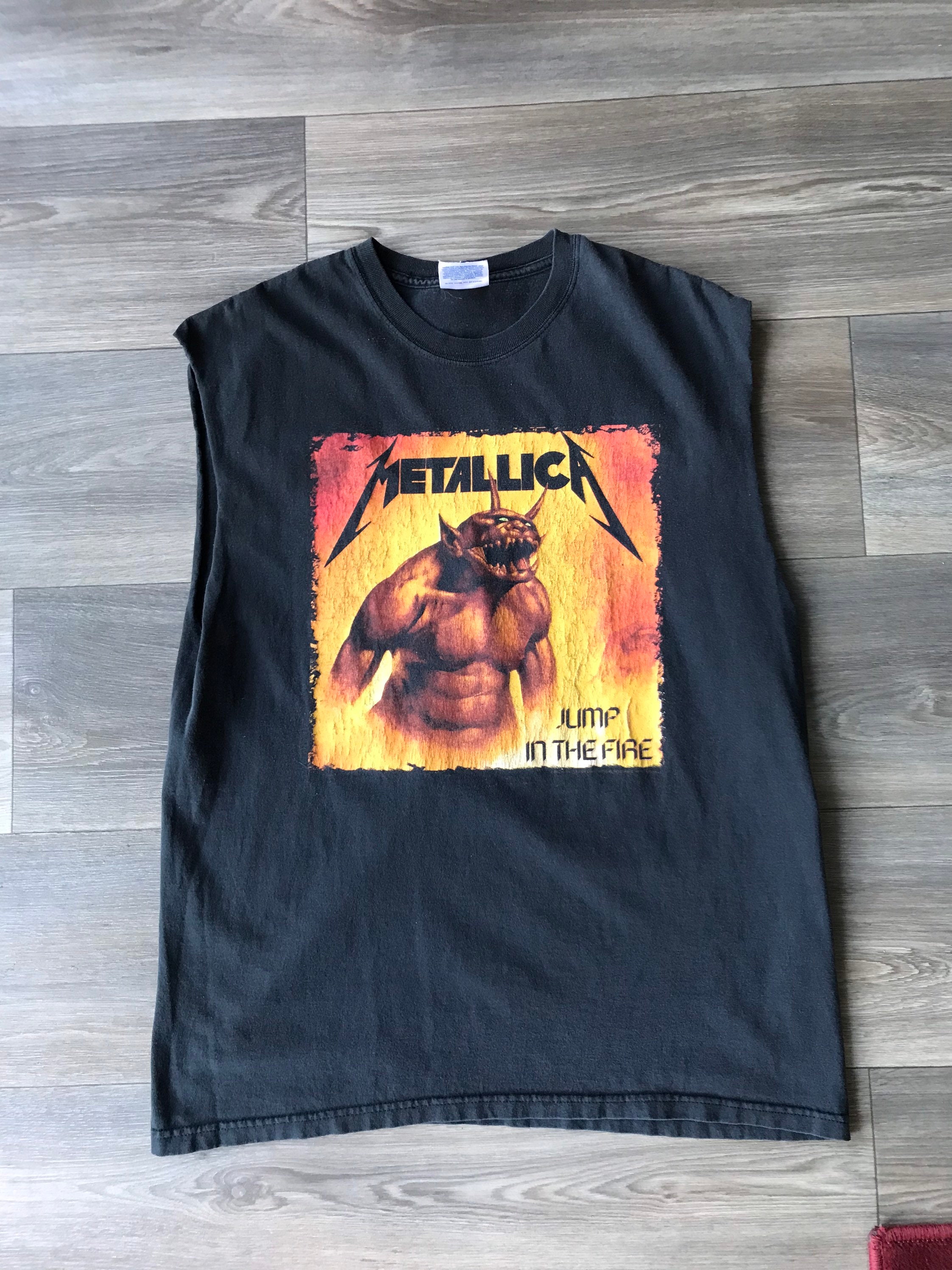 1990's Vintage Large Metallica Jump in the Fire T-shirt Metal L - Etsy